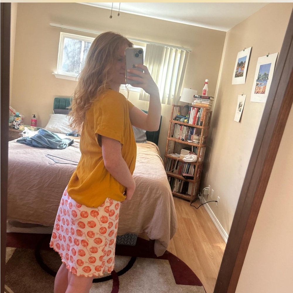 yellow poplin button up from madewell - Picture 5 of 5